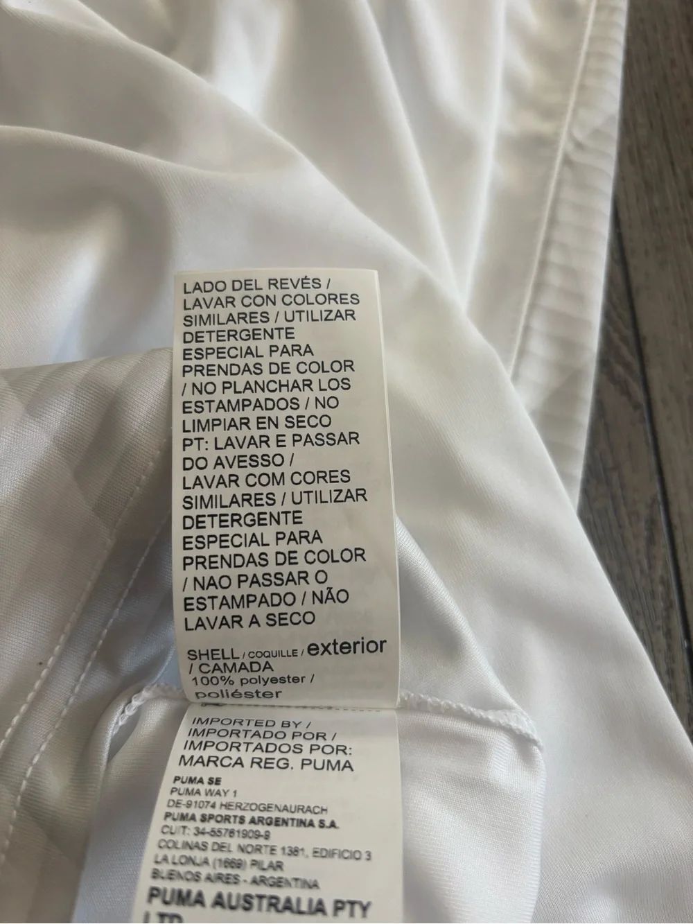 Puma kids  White Hex-Pattern Performance Shirt - Picture 3 of 4